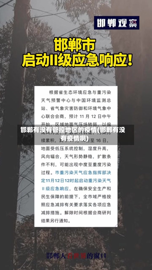 邯郸有没有管控地区的疫情(邯郸有没有疫情啊)-第3张图片