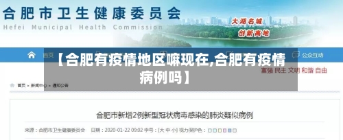 【合肥有疫情地区嘛现在,合肥有疫情病例吗】-第2张图片