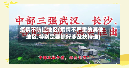 疫情不防控地区(疫情不严重的其他地区,特别是要抓好涉及扶持谁)