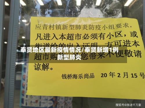 奉贤地区最新疫情情况/奉贤新增1例新型肺炎-第2张图片