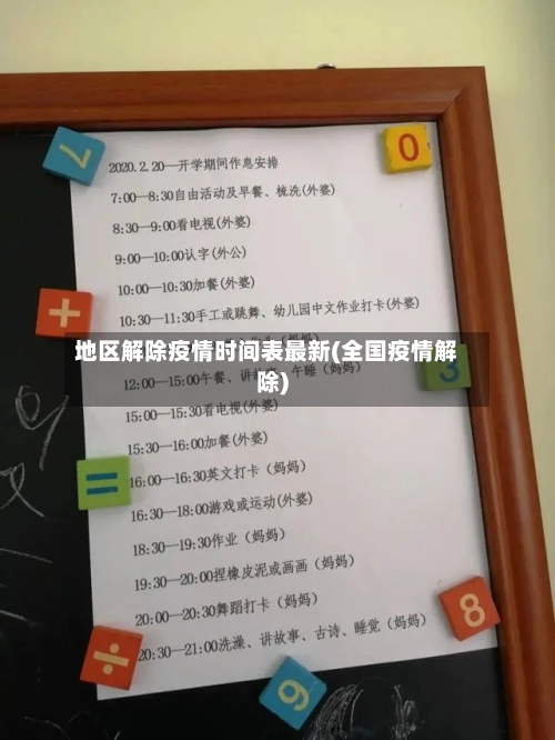 地区解除疫情时间表最新(全国疫情解除)