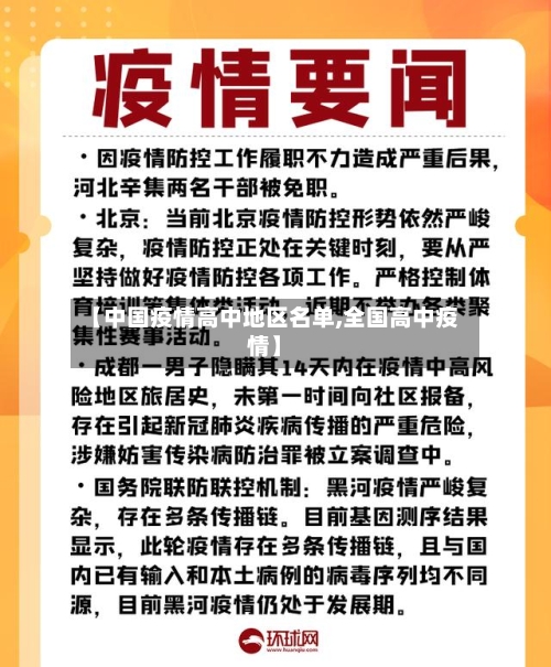 【中国疫情高中地区名单,全国高中疫情】