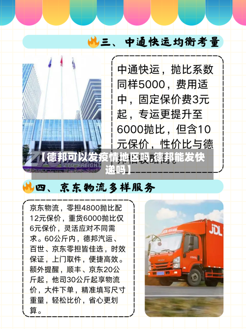 【德邦可以发疫情地区吗,德邦能发快递吗】