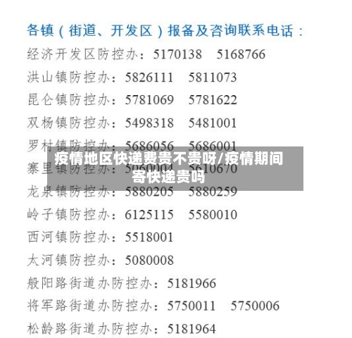 疫情地区快递费贵不贵呀/疫情期间寄快递贵吗-第3张图片