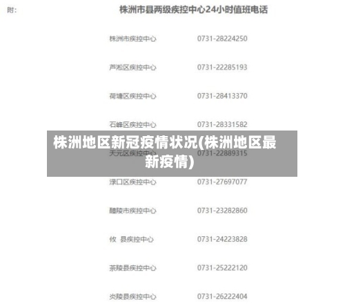 株洲地区新冠疫情状况(株洲地区最新疫情)