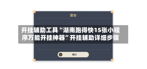 开挂辅助工具“湖南跑得快15张小程序万能开挂神器”开挂辅助详细步骤-第3张图片