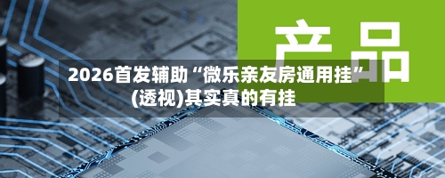 2026首发辅助“微乐亲友房通用挂”(透视)其实真的有挂-第2张图片