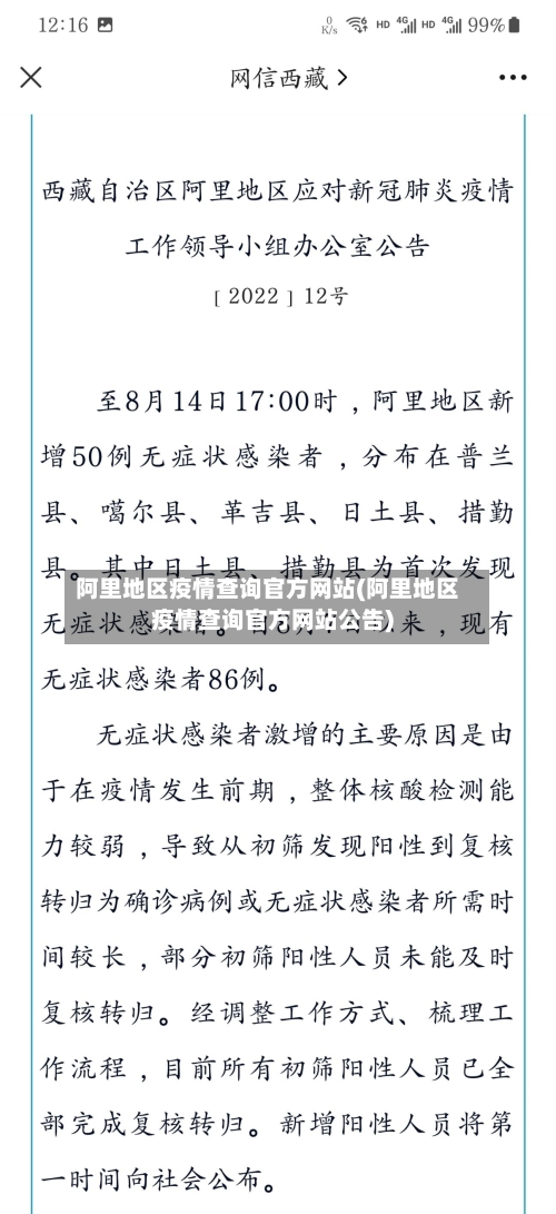 阿里地区疫情查询官方网站(阿里地区疫情查询官方网站公告)-第2张图片
