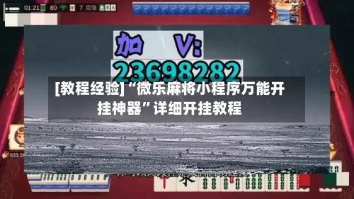 [教程经验]“微乐麻将小程序万能开挂神器”详细开挂教程-第2张图片