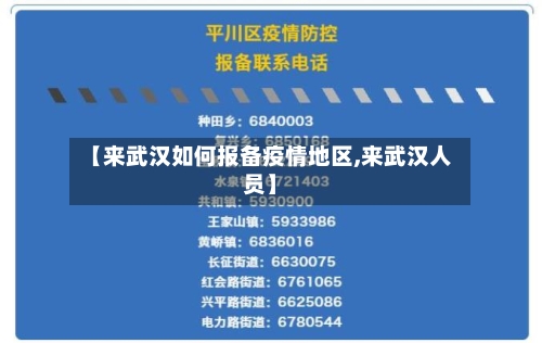 【来武汉如何报备疫情地区,来武汉人员】