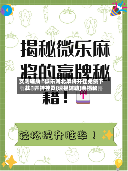 实测辅助“微乐河北麻将开挂免费下载	”开挂神器{透视辅助}全揭秘-第2张图片
