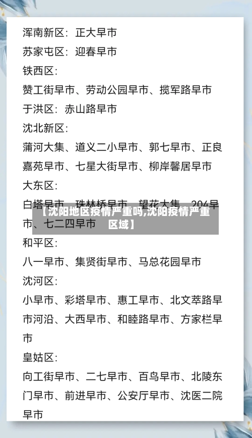 【沈阳地区疫情严重吗,沈阳疫情严重区域】-第2张图片