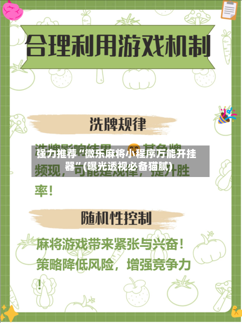 强力推荐“微乐麻将小程序万能开挂器”(曝光透视必备猫腻)-第2张图片