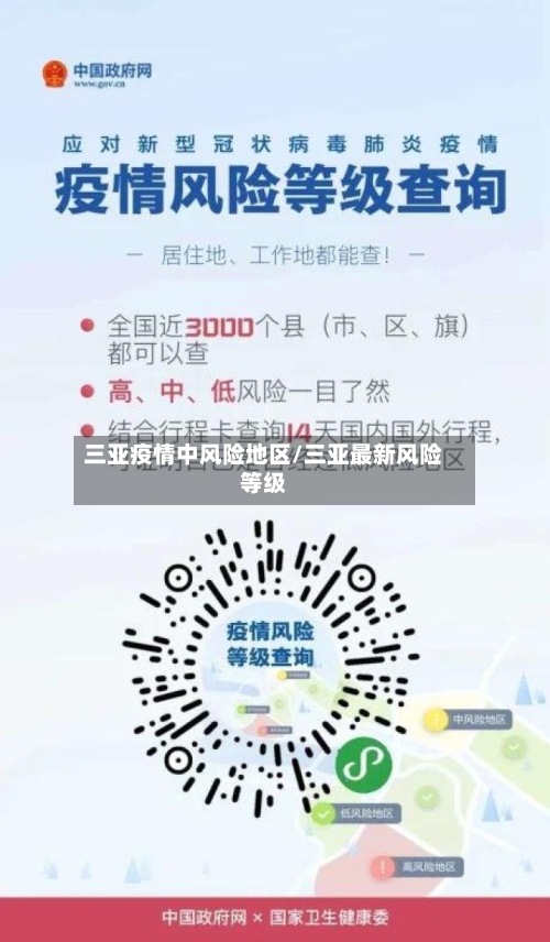 三亚疫情中风险地区/三亚最新风险等级