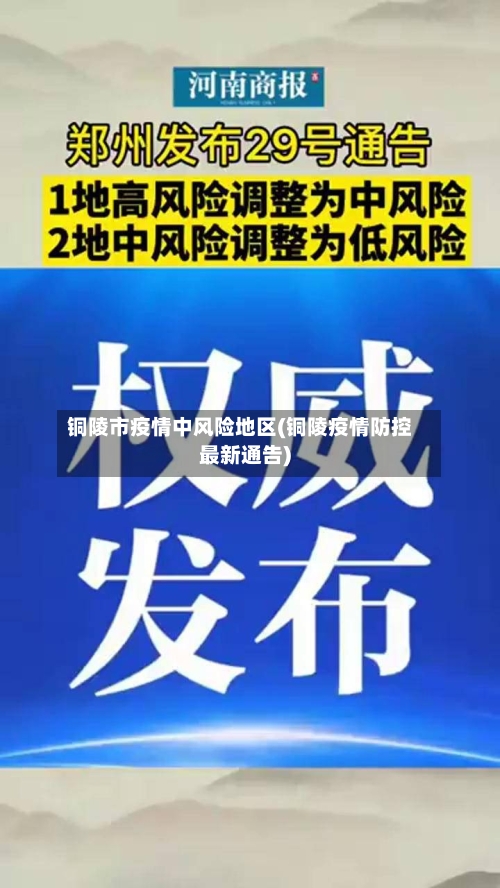 铜陵市疫情中风险地区(铜陵疫情防控最新通告)