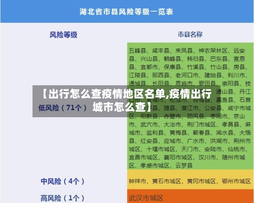 【出行怎么查疫情地区名单,疫情出行城市怎么查】-第2张图片