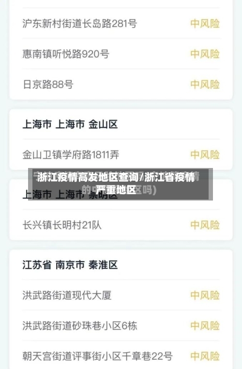 浙江疫情高发地区查询/浙江省疫情严重地区